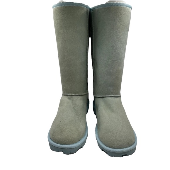 Ugg Australia Classic Tall #5845 Tall Sheepskin Light Blue Threadsole Sz 8 - Picture 2 of 9